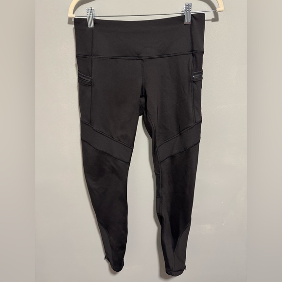 Lululemon Athletica- women’s high waist w/ pockets full length leggings. Size 8 - Picture 10 of 11